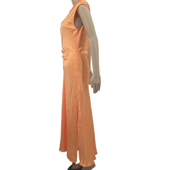 House of Harlow 1960 Peach High Neck Sleeveless Dress, Women's XL - Picture 3 of 13